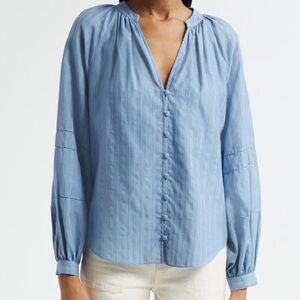 NEW Veronica Beard Ailani Top in Blue River